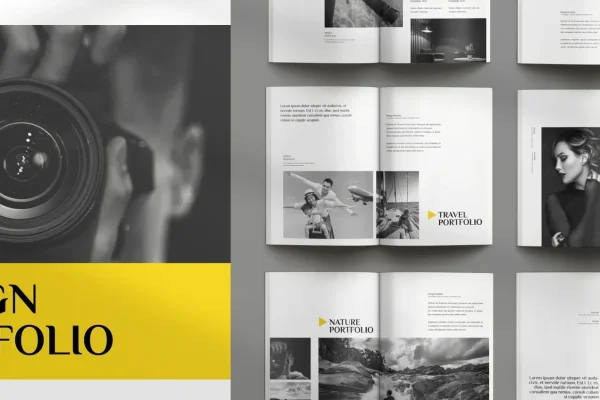 Branding portfolio showcasing brand design of a photographer.